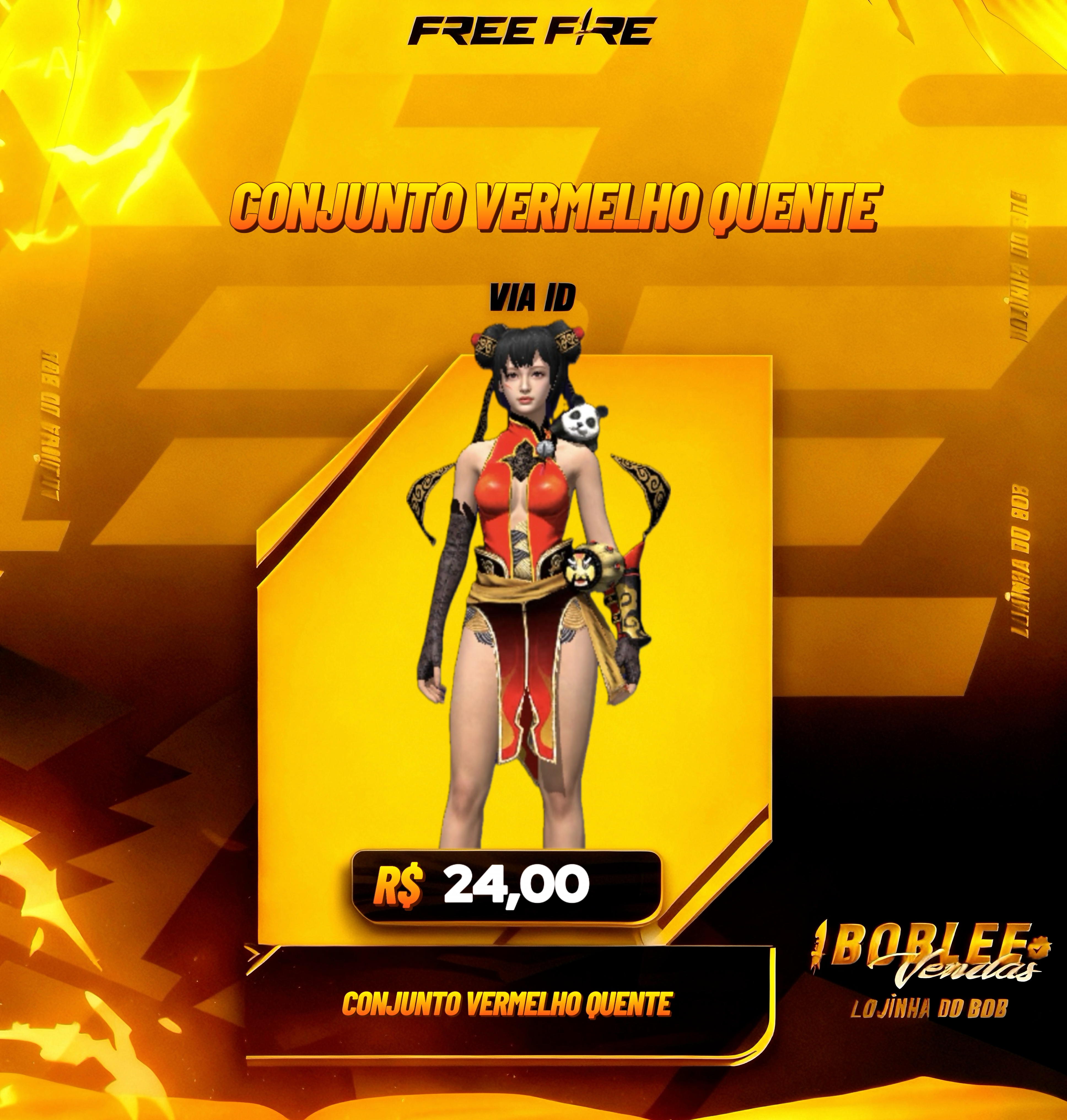 CONJUNTO VERMELHO QUENTE