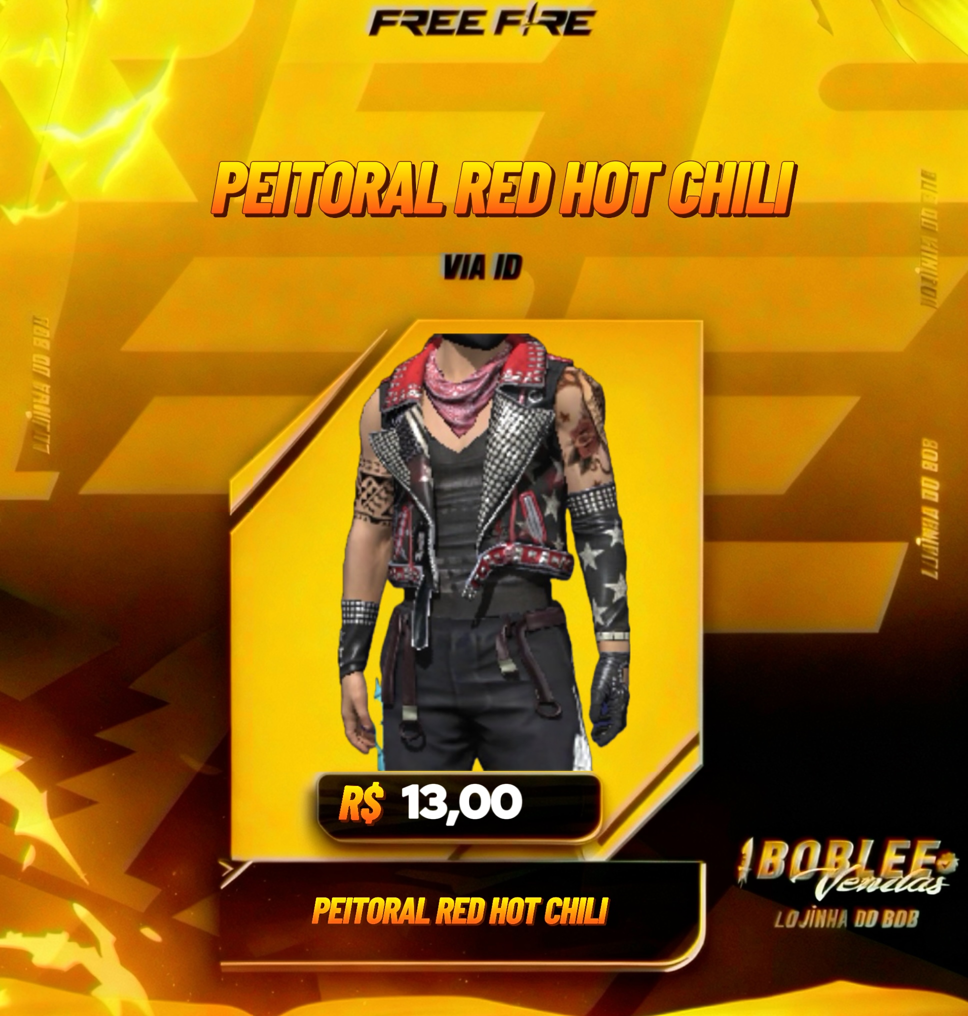 PEITORAL RED HOT CHILI