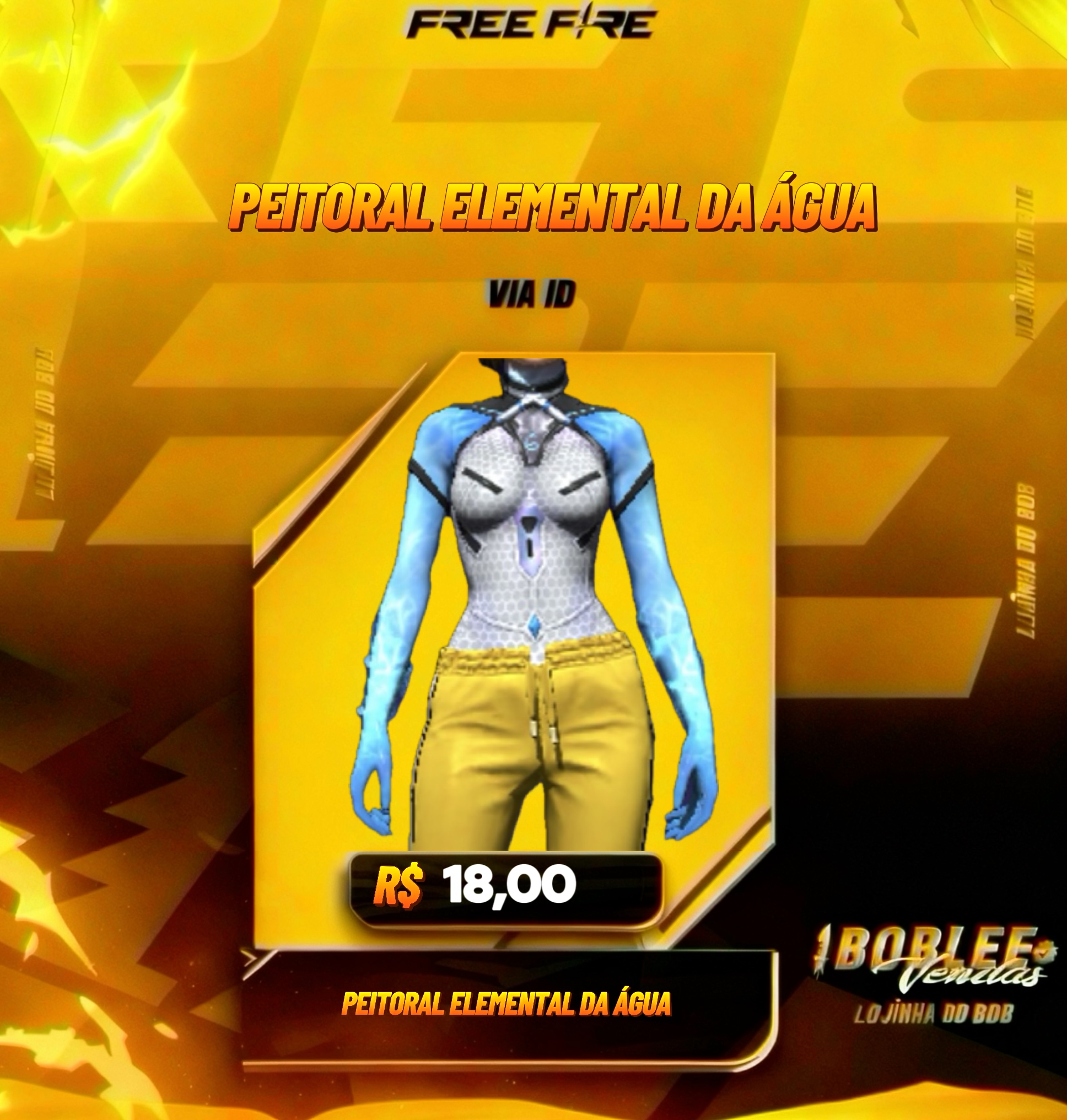 PEITORAL ELEMENTAL DA ÁGUA