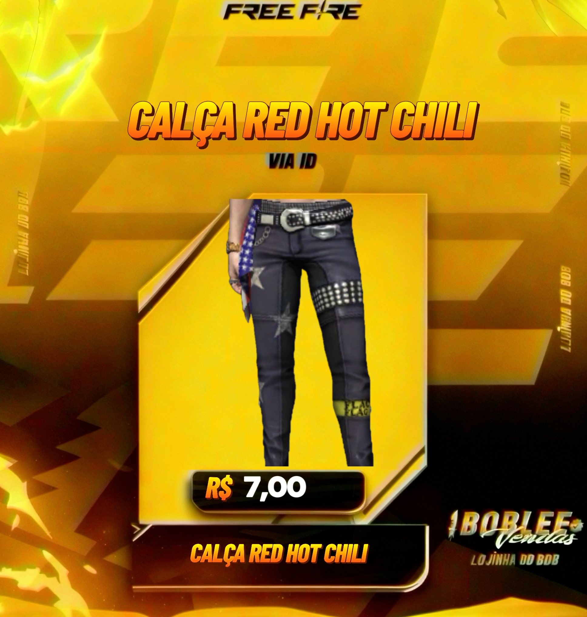 CALÇA RED HOT CHILI