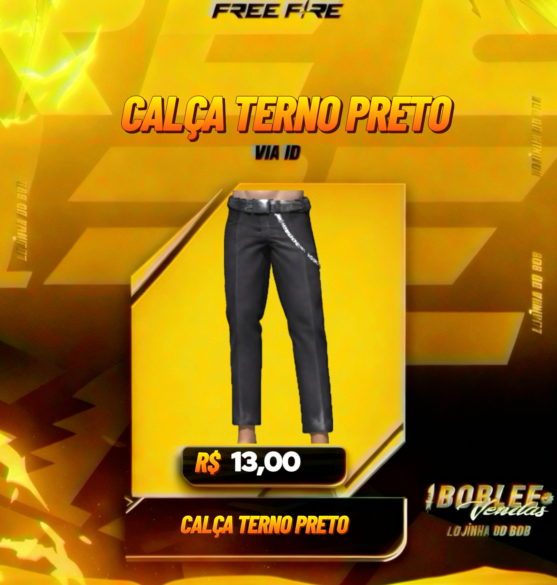 CALÇA TERNO PRETO