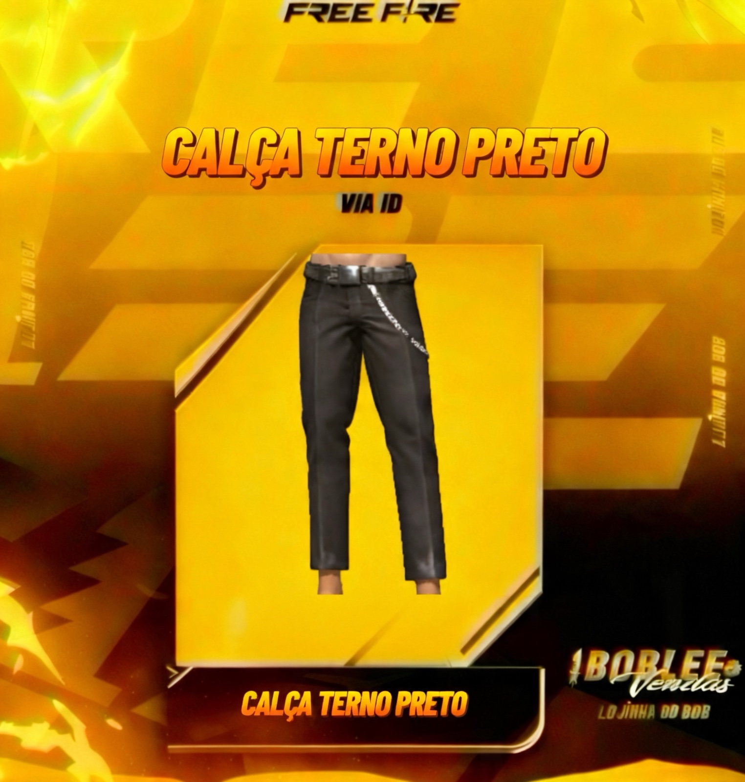 CALÇA TERNO PRETO