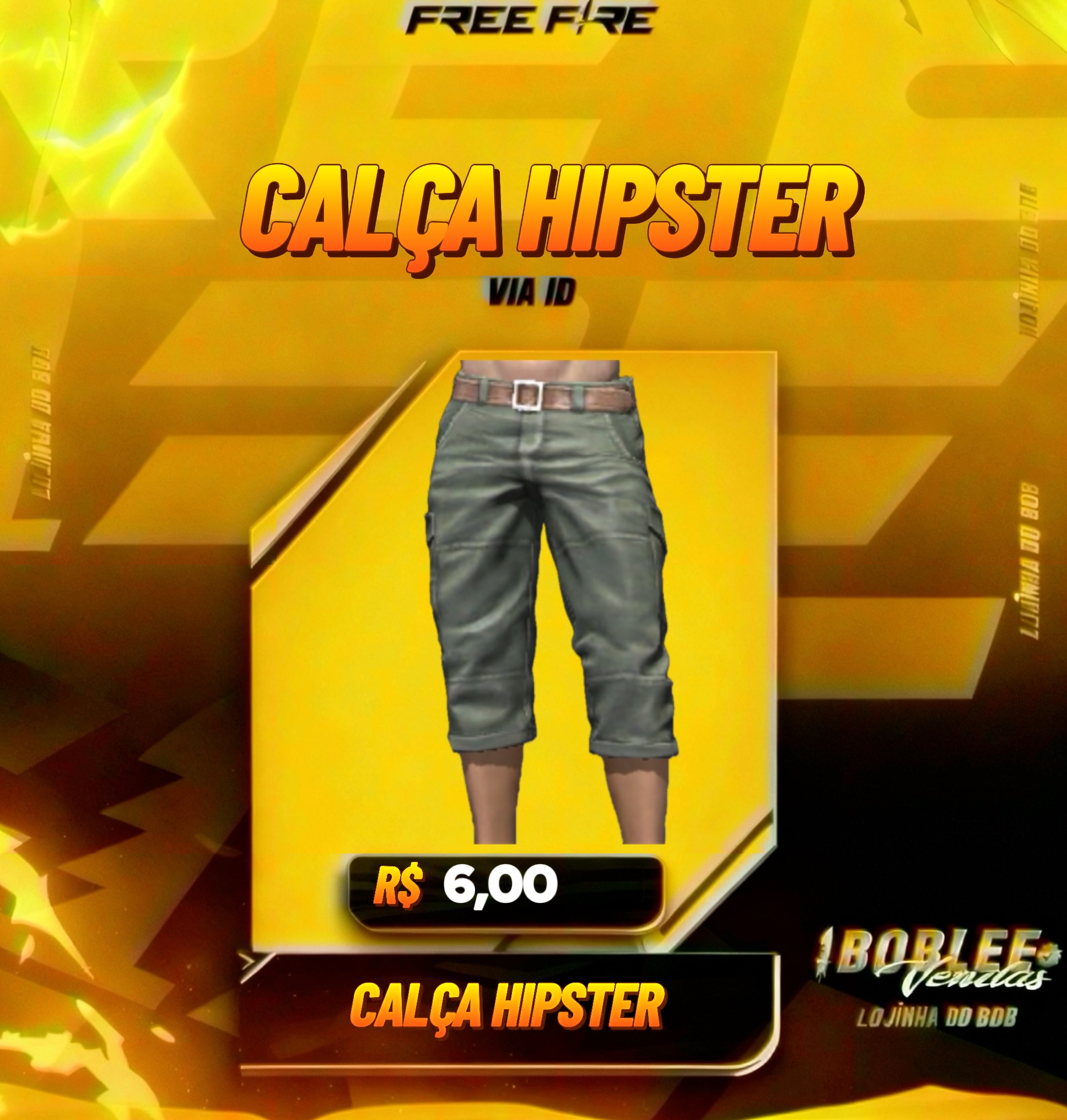 CALÇA HIPSTER