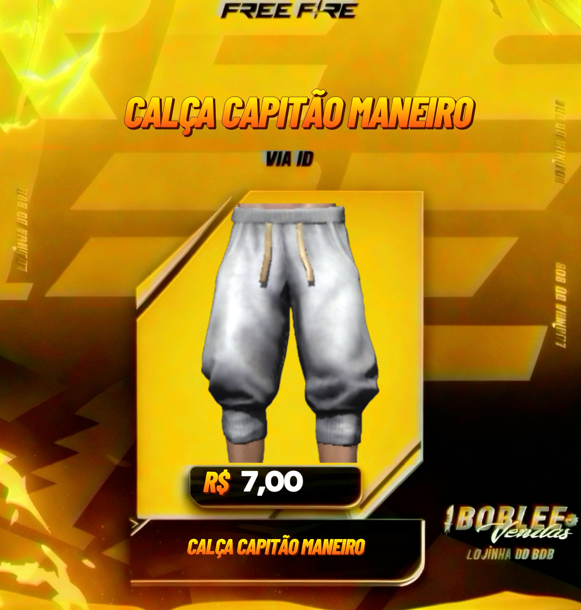 CALÇA CAPITÃO MANEIRO