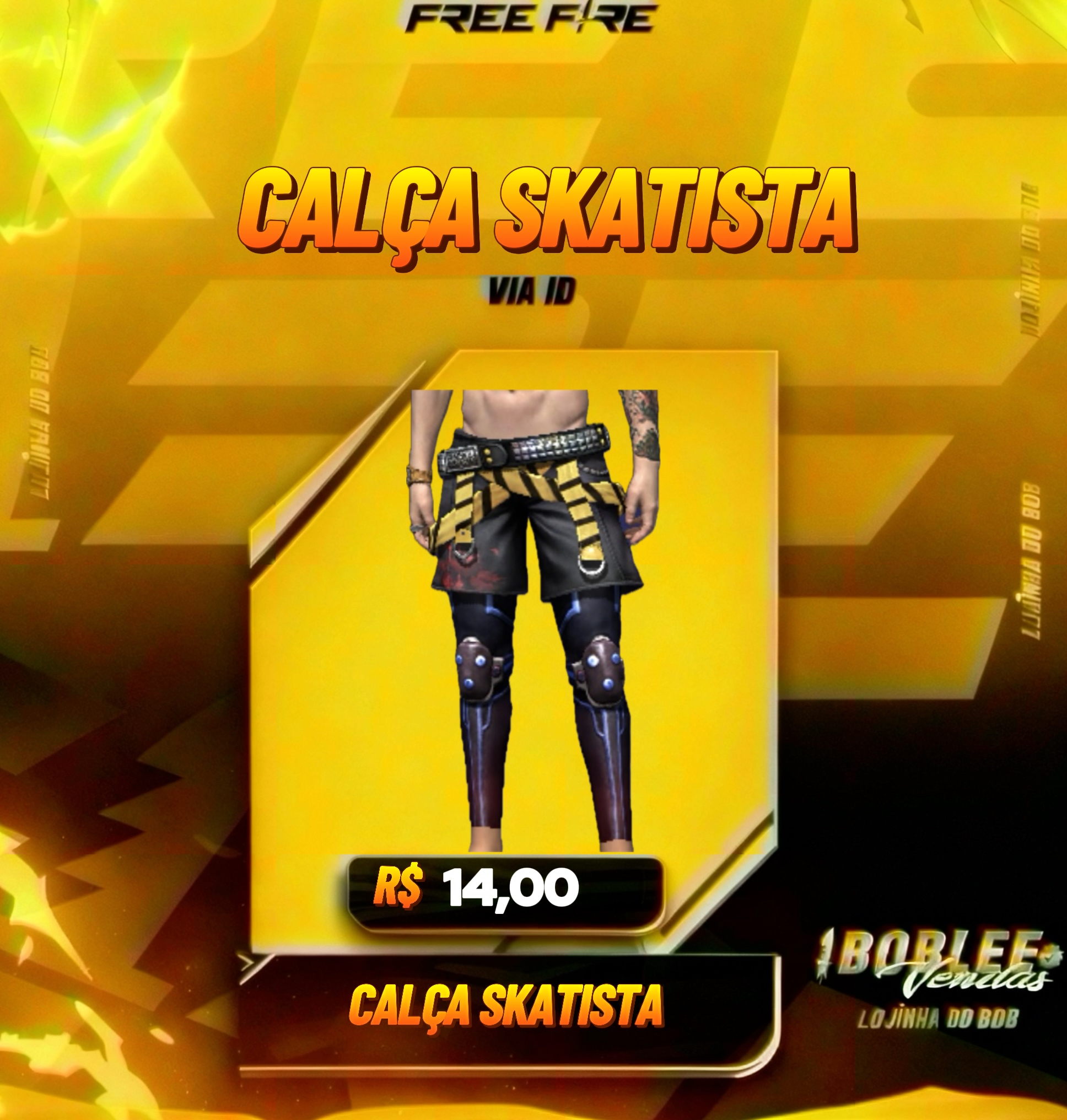 CALÇA SKATISTA