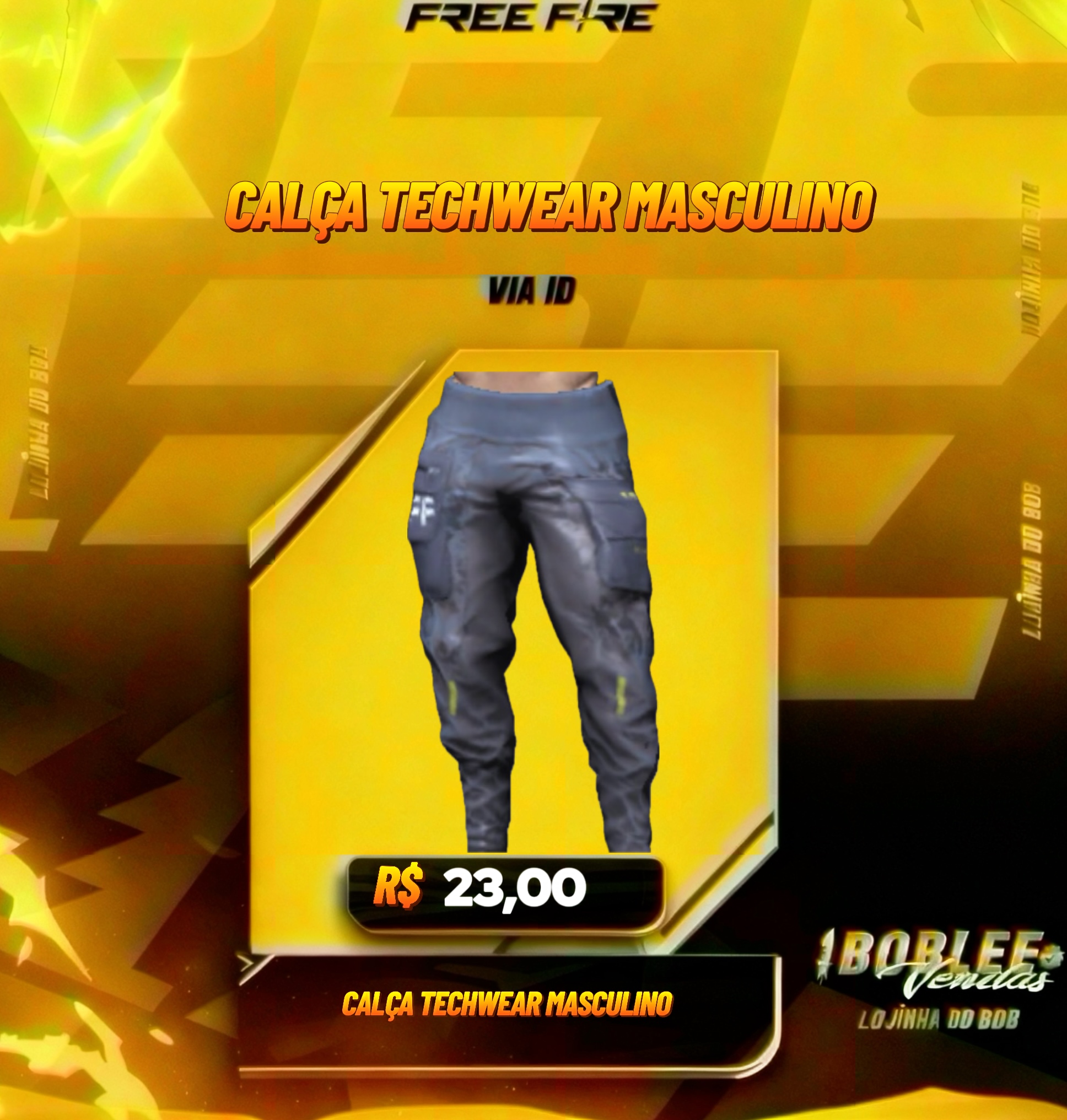 CALÇA TECHWEAR MASCULINO