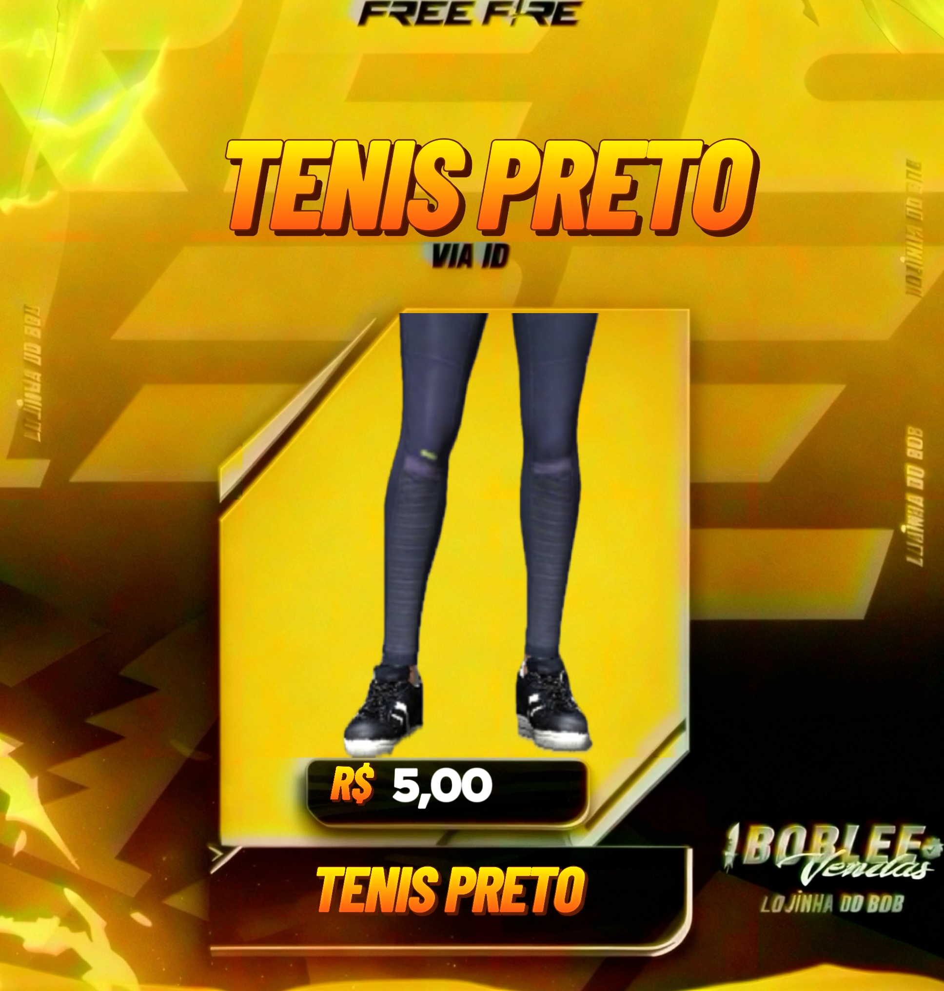 TÊNIS PRETO