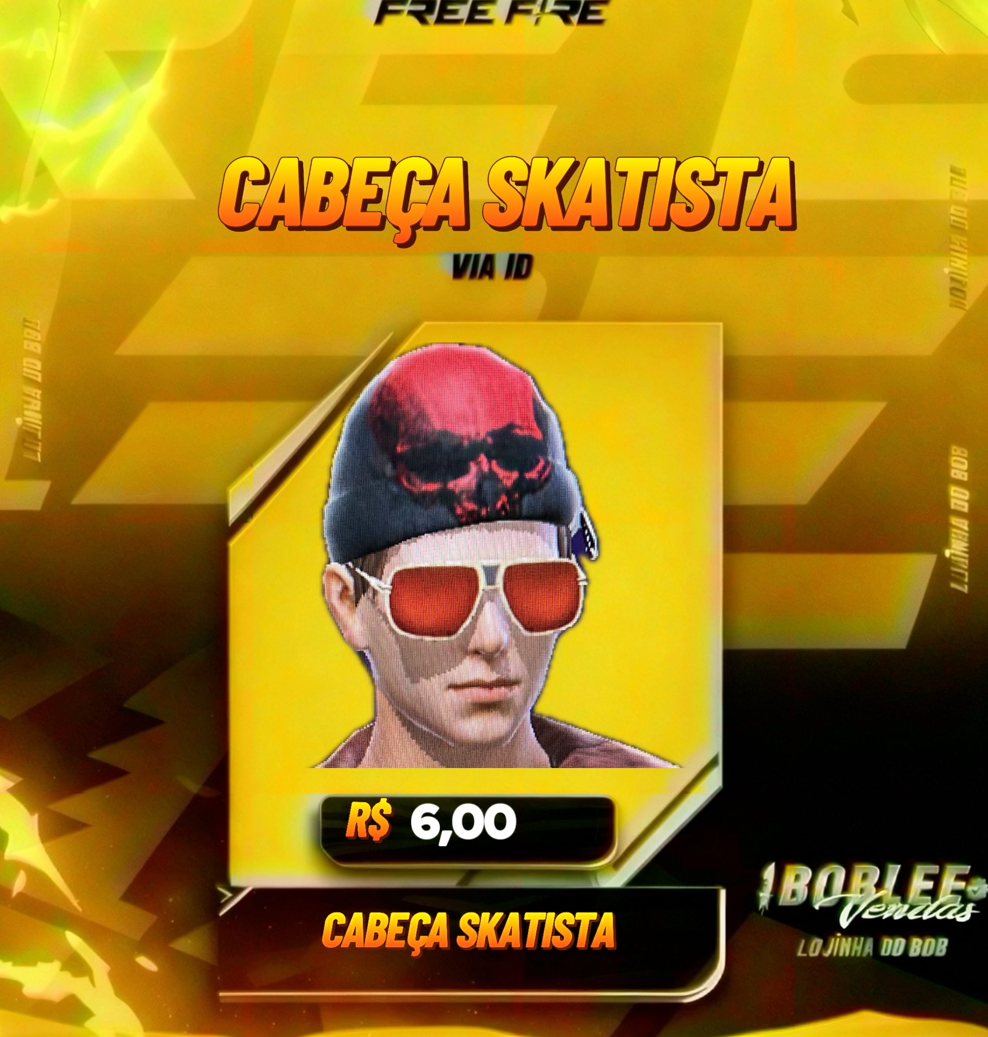 CABEÇA SKATISTA
