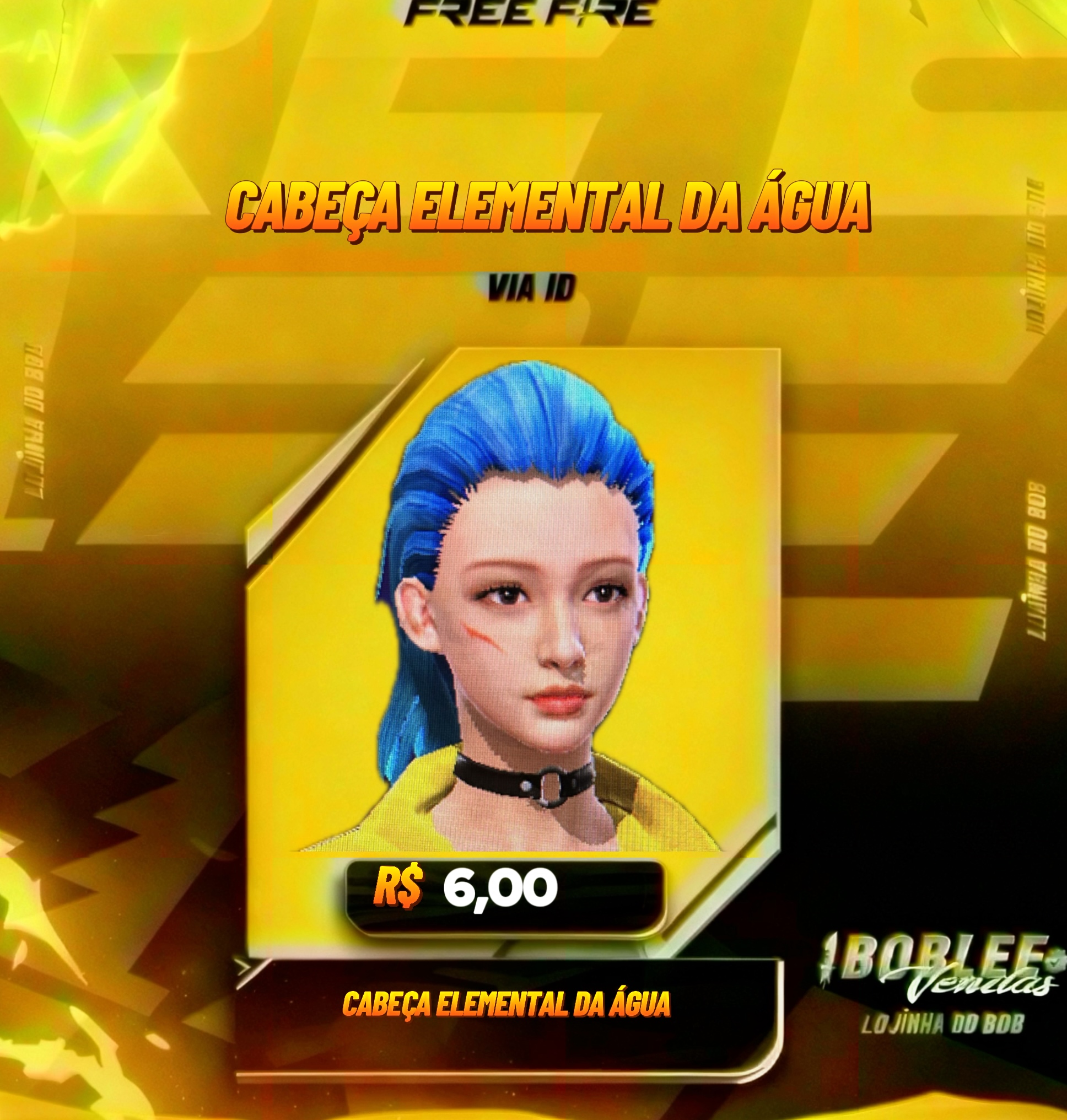 CABEÇA ELEMENTAL DA ÁGUA