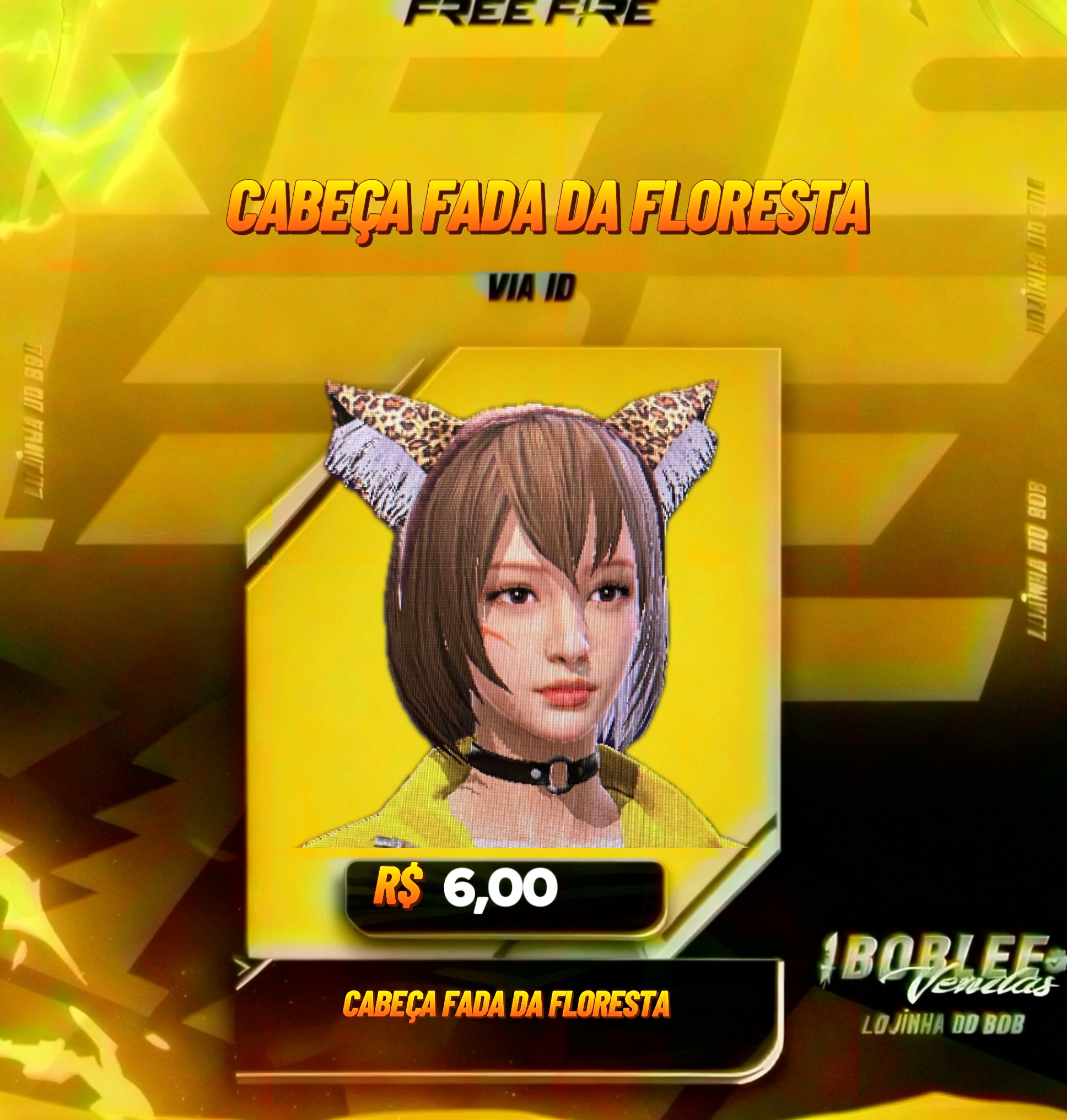CABEÇA FADA DA FLORESTA