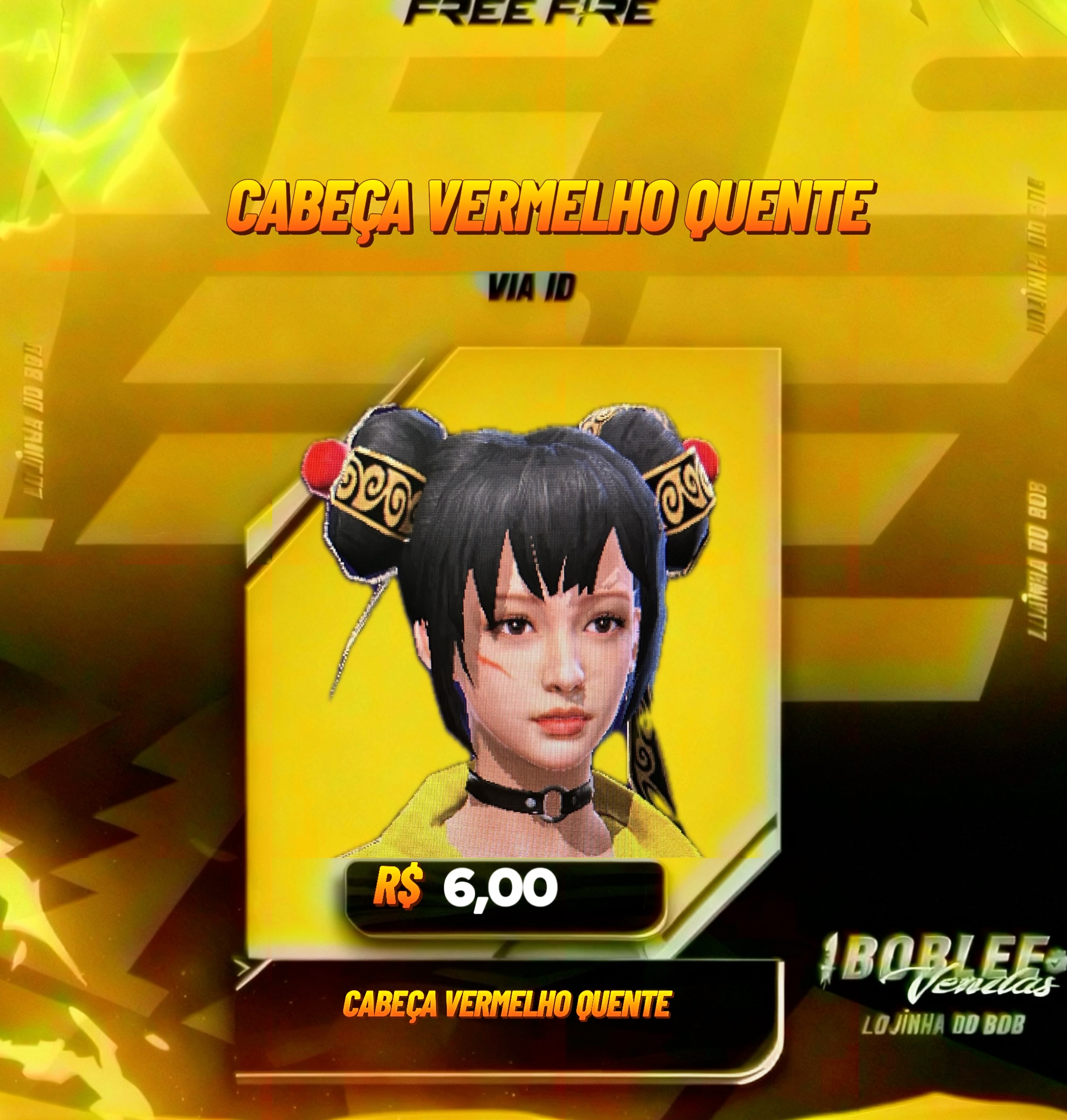 CABEÇA VERMELHO QUENTE