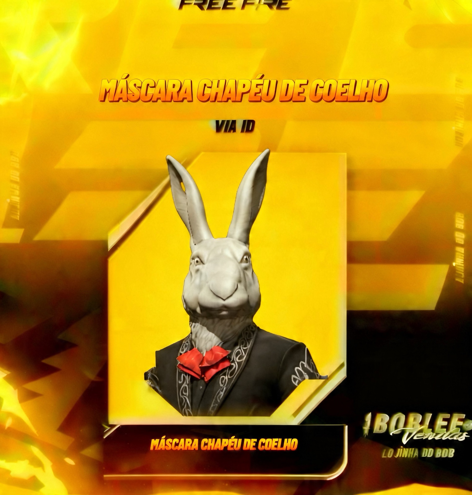 MÁSCARA CHAPEU DO COELHO