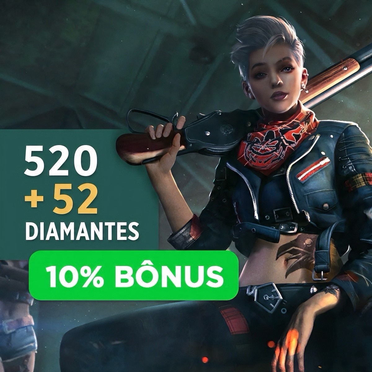 520 Diamantes + Bônus 52