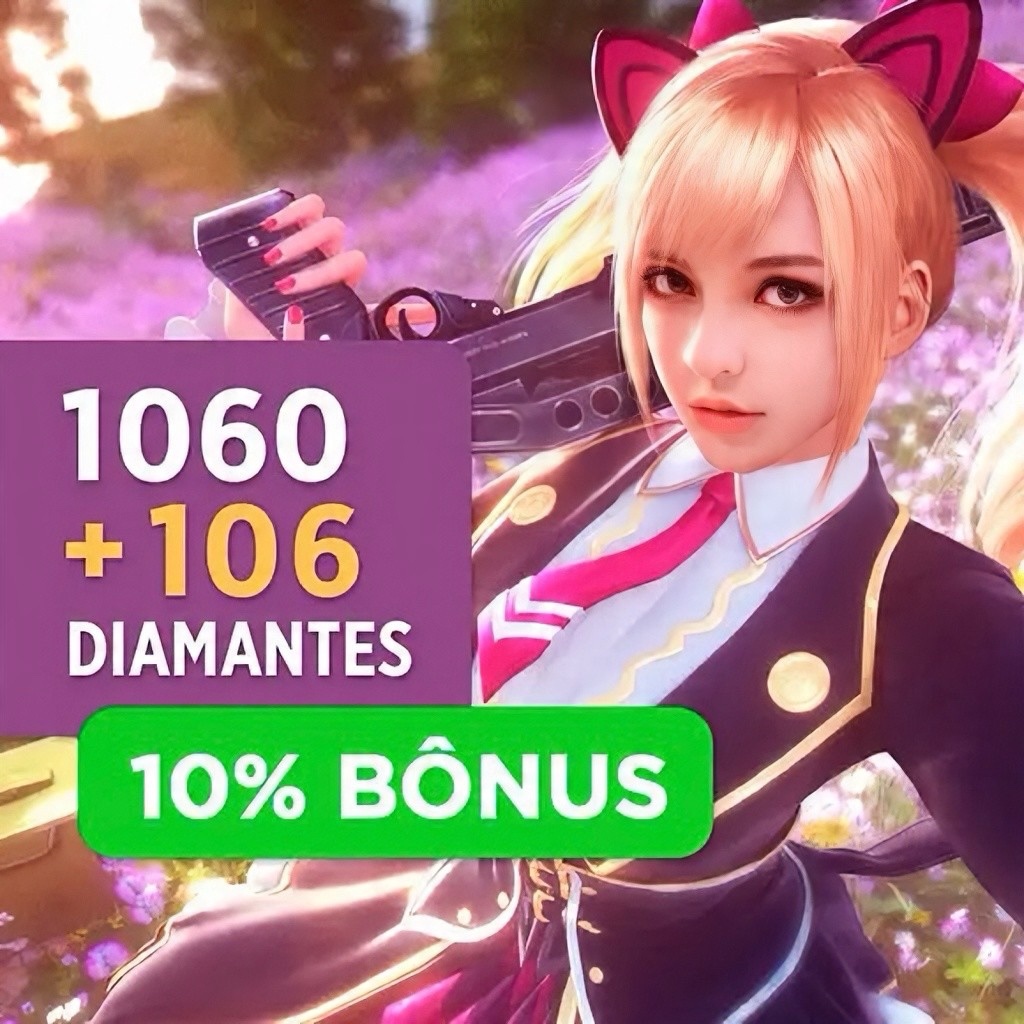 1060 Diamantes + Bônus 106