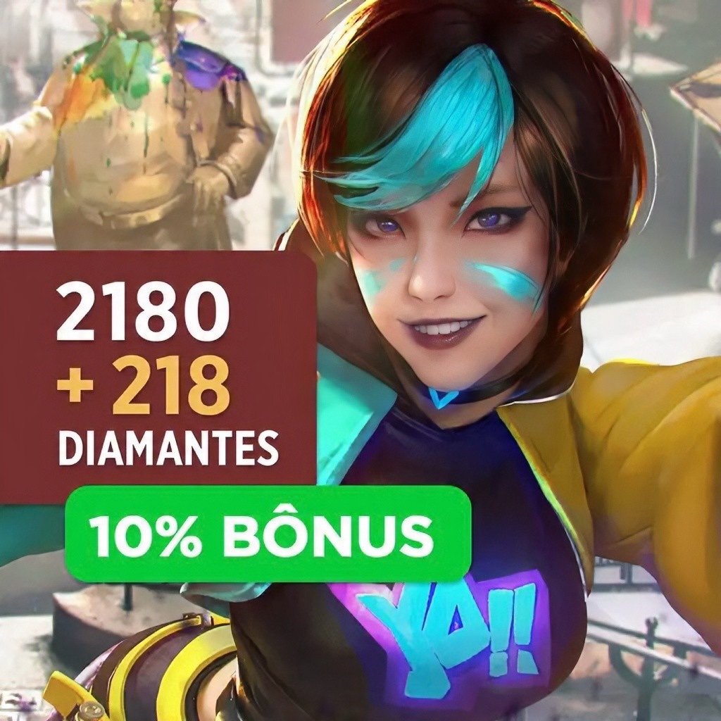 2180 Diamantes + Bônus 218