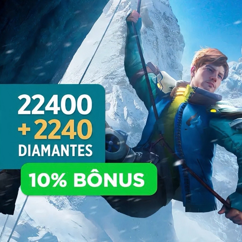 22400 Diamantes + Bônus 2240 