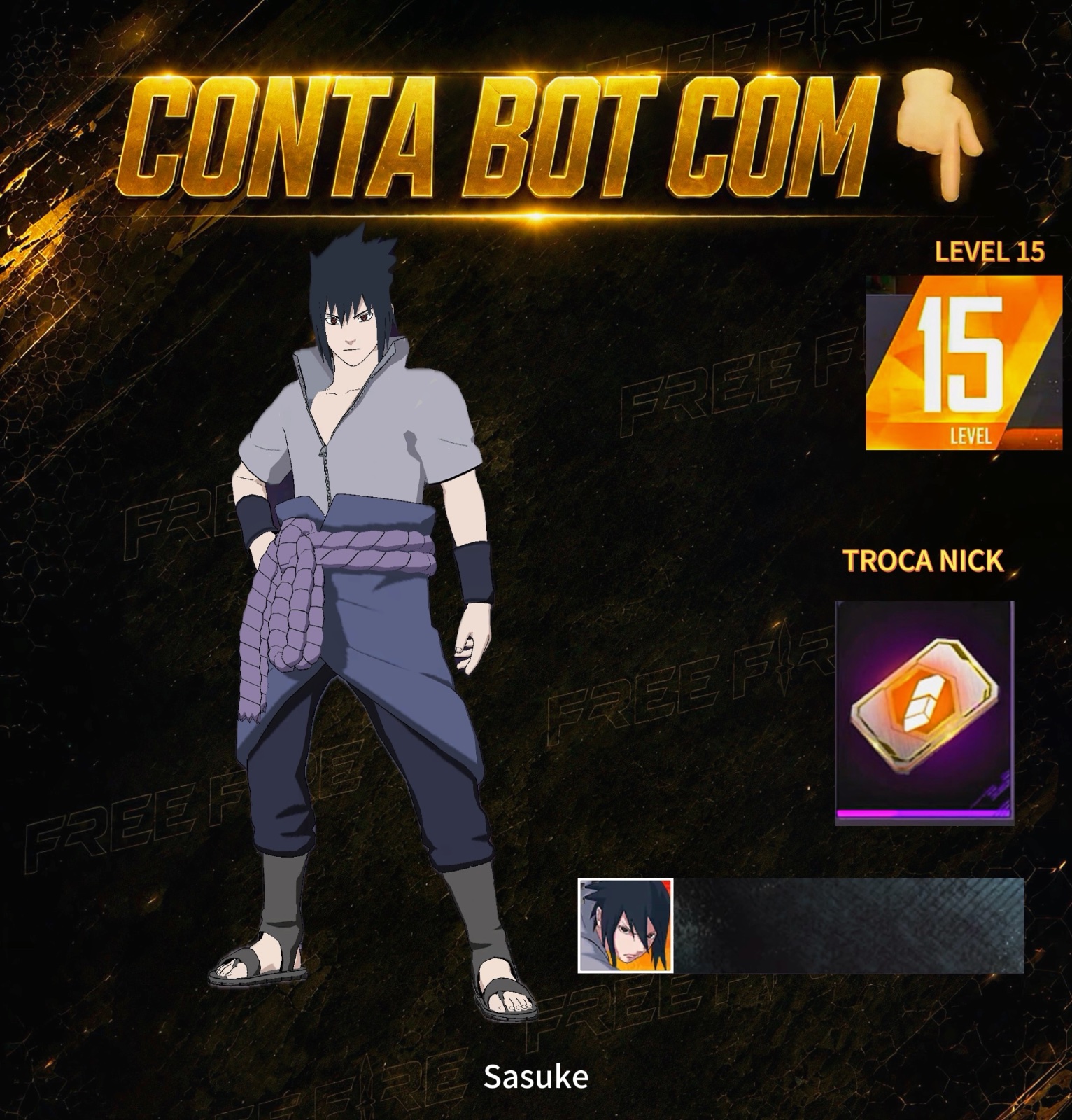 CONTA BOT COM SASUKE