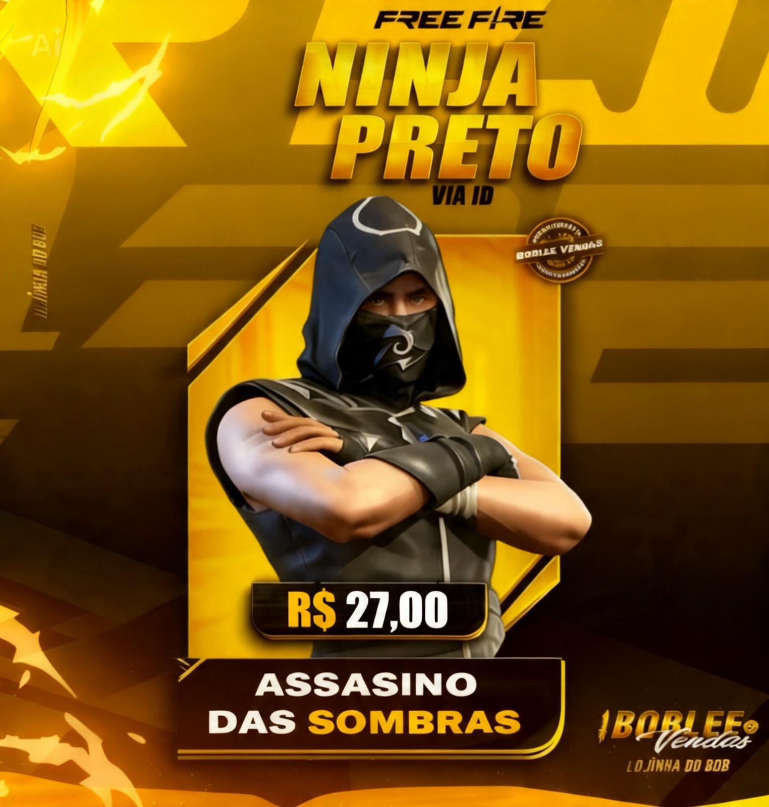 CONJUNTO NINJA PRETO
