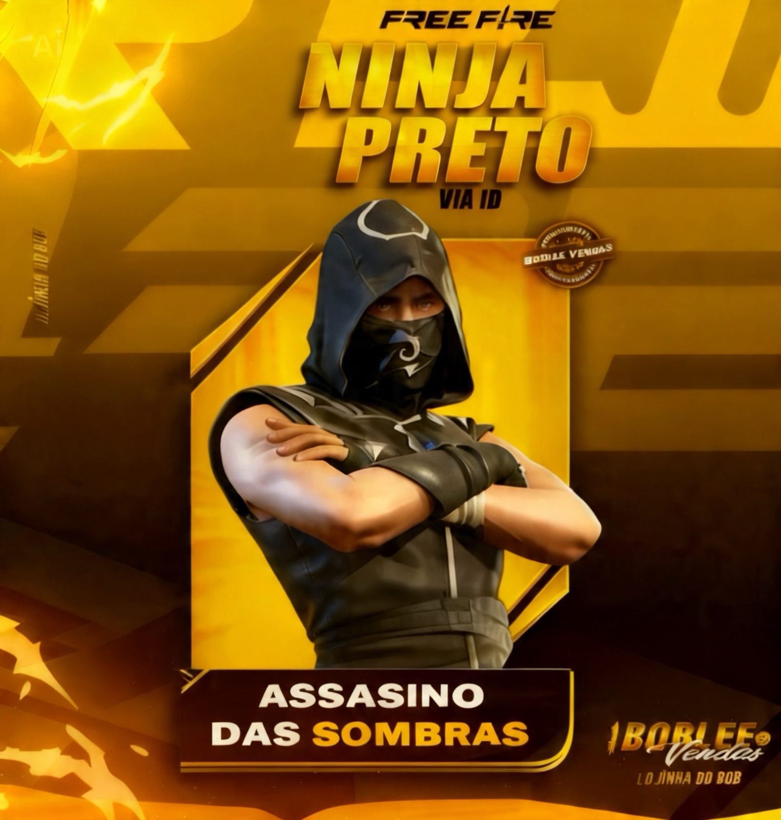 CONJUNTO NINJA PRETO